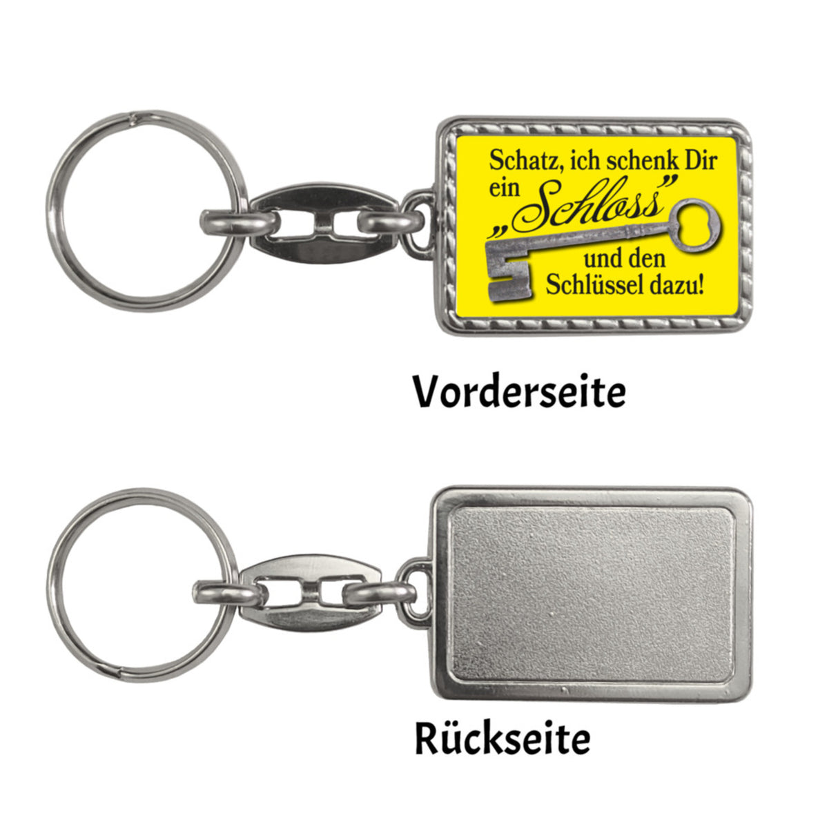 Schatz ich schenk dir ein Schloss Schlüsselanhänger