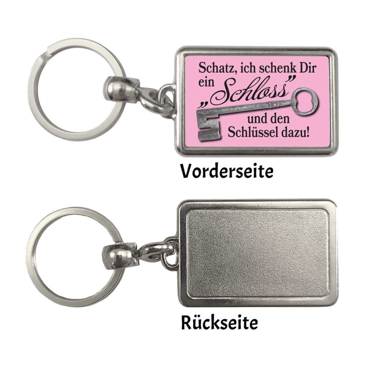 Schatz ich schenk dir ein Schloss Schlüsselanhänger