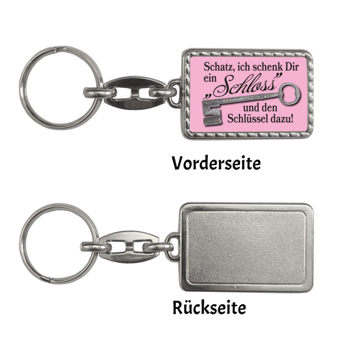 Schatz ich schenk dir ein Schloss Schlüsselanhänger