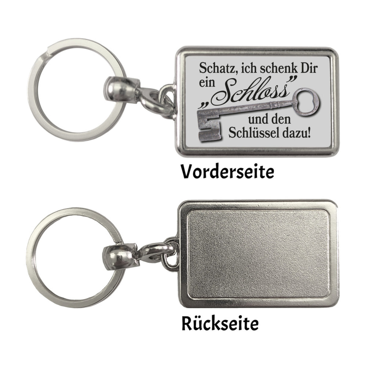 Schatz ich schenk dir ein Schloss Schlüsselanhänger