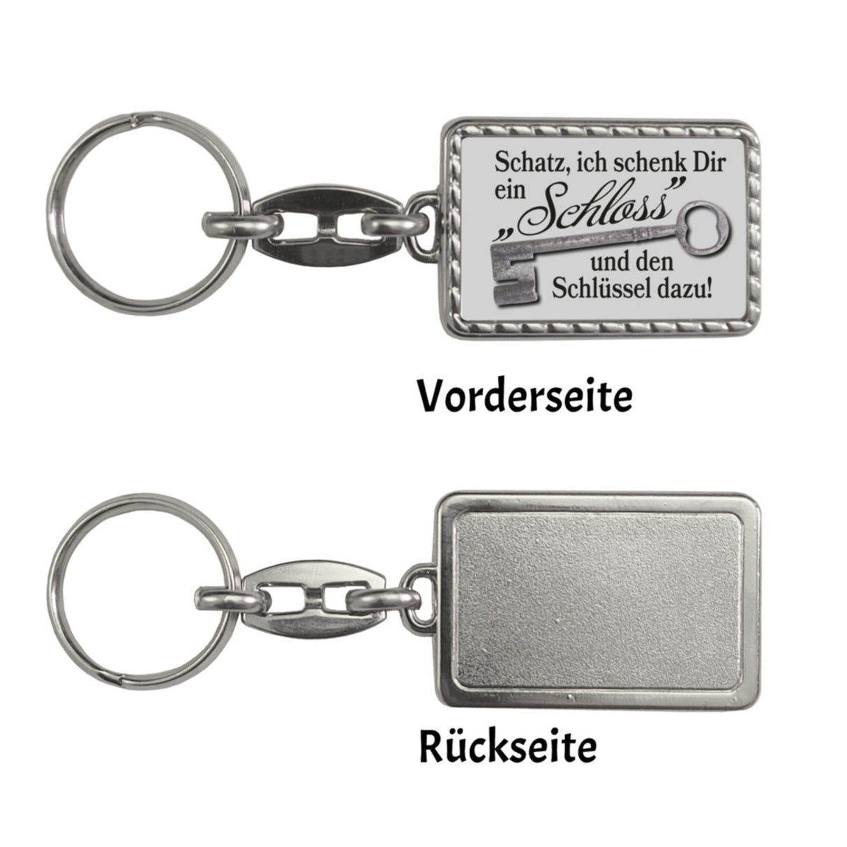 Schatz ich schenk dir ein Schloss Schlüsselanhänger