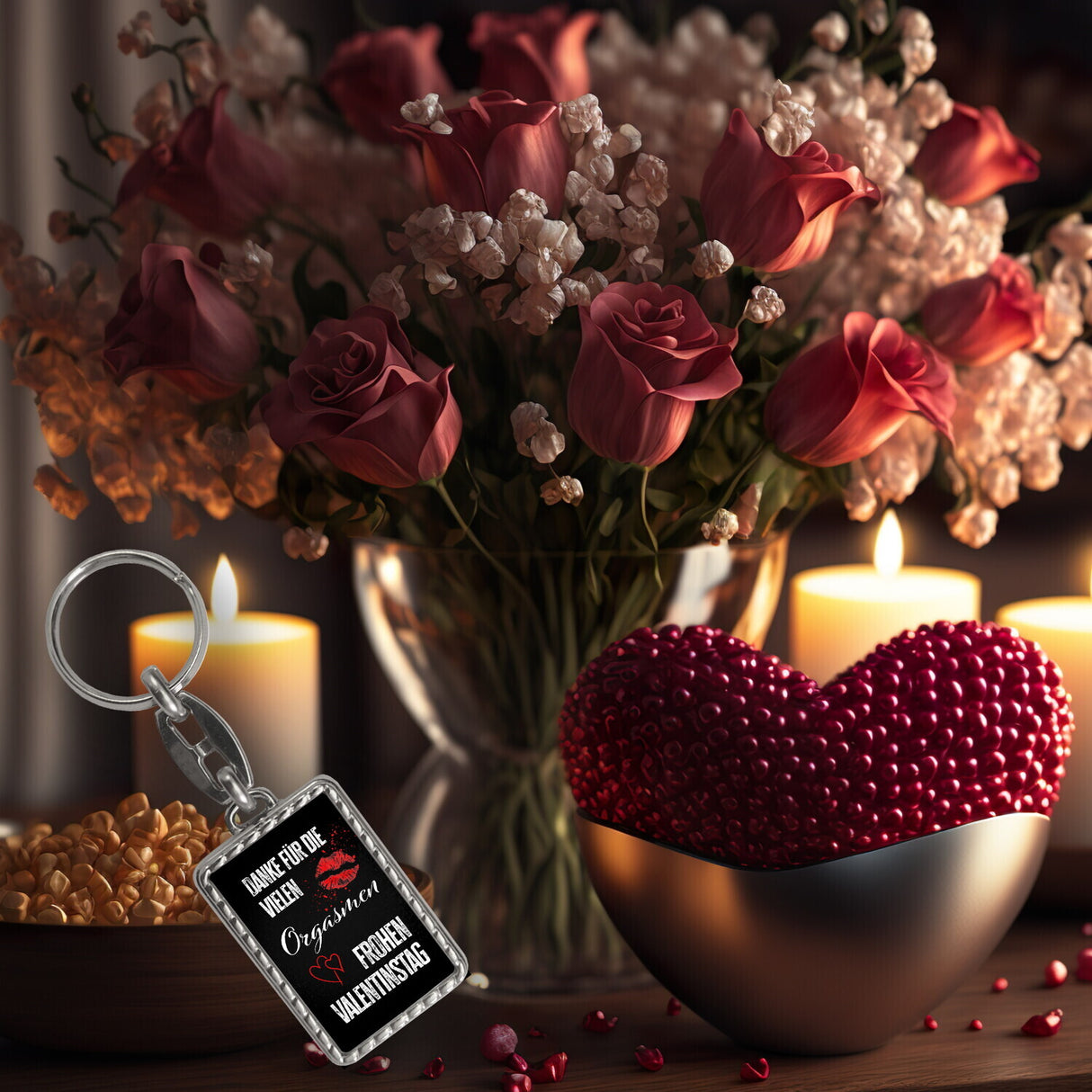 Danke für die vielen Orgasmen frohen Valentinstag Schlüsselanhänger