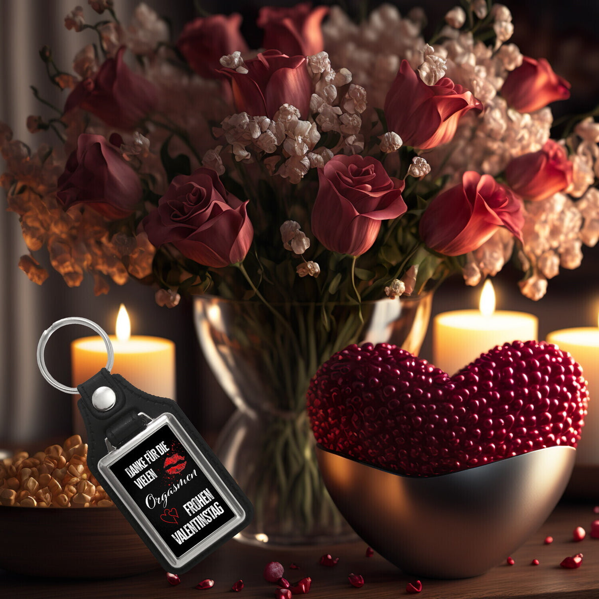 Danke für die vielen Orgasmen frohen Valentinstag Schlüsselanhänger