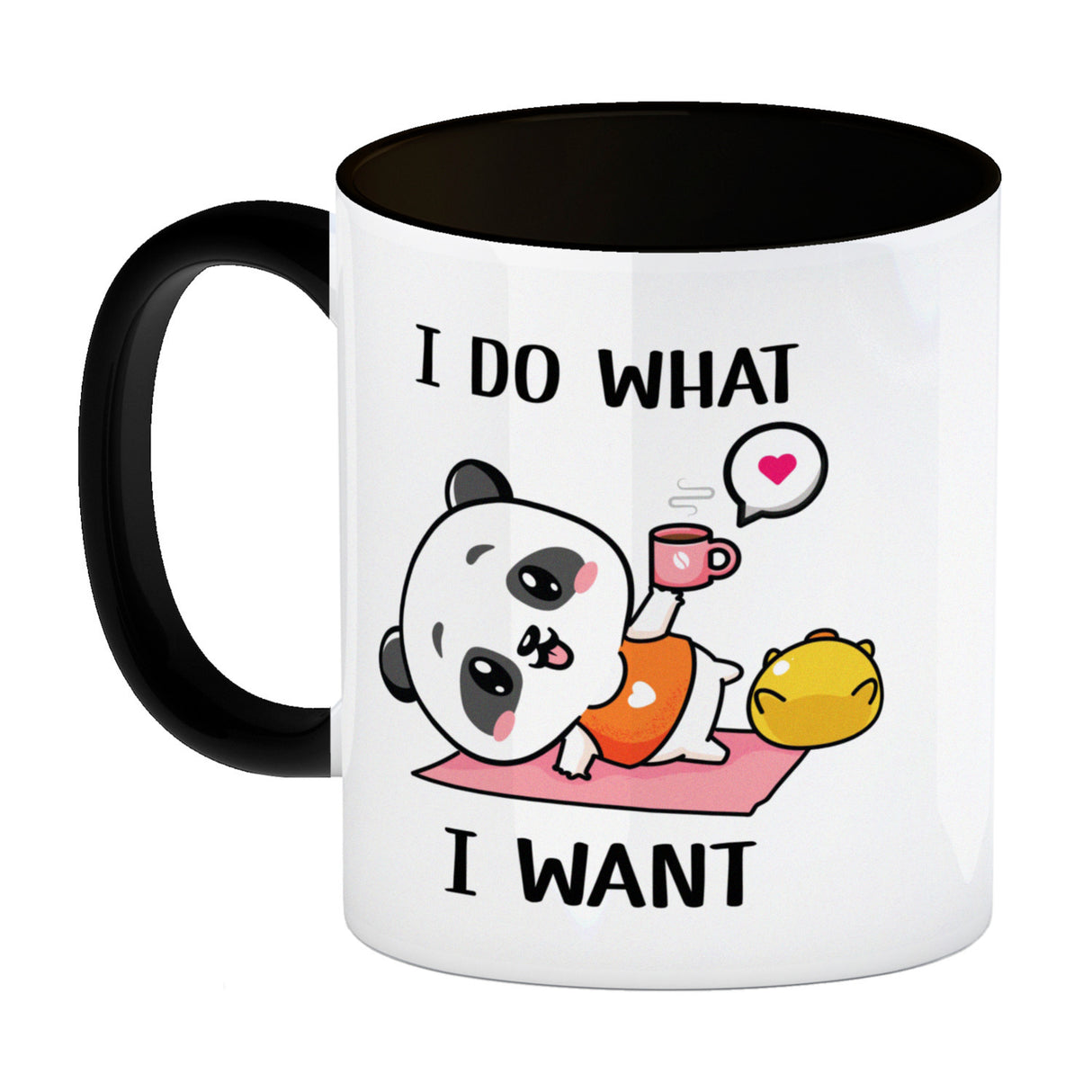 I do what I want Panda Kaffeebecher