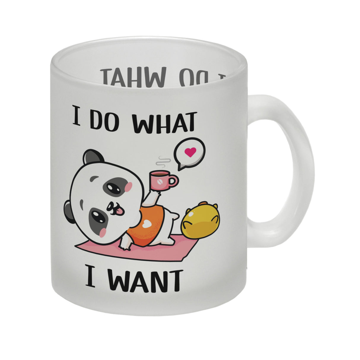 I do what I want Panda Kaffeebecher