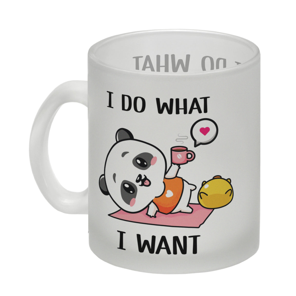 I do what I want Panda Kaffeebecher