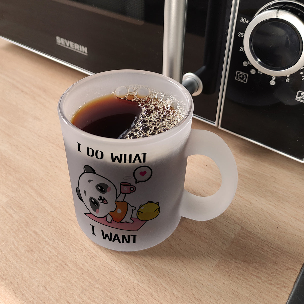 I do what I want Panda Kaffeebecher