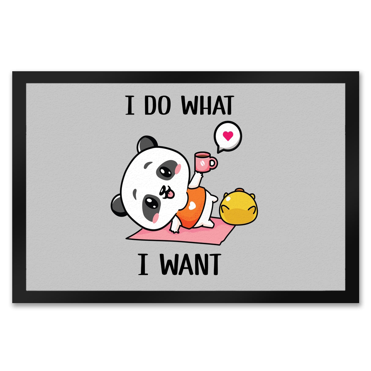 I do what I want Panda Fußmatte in 35x50 cm