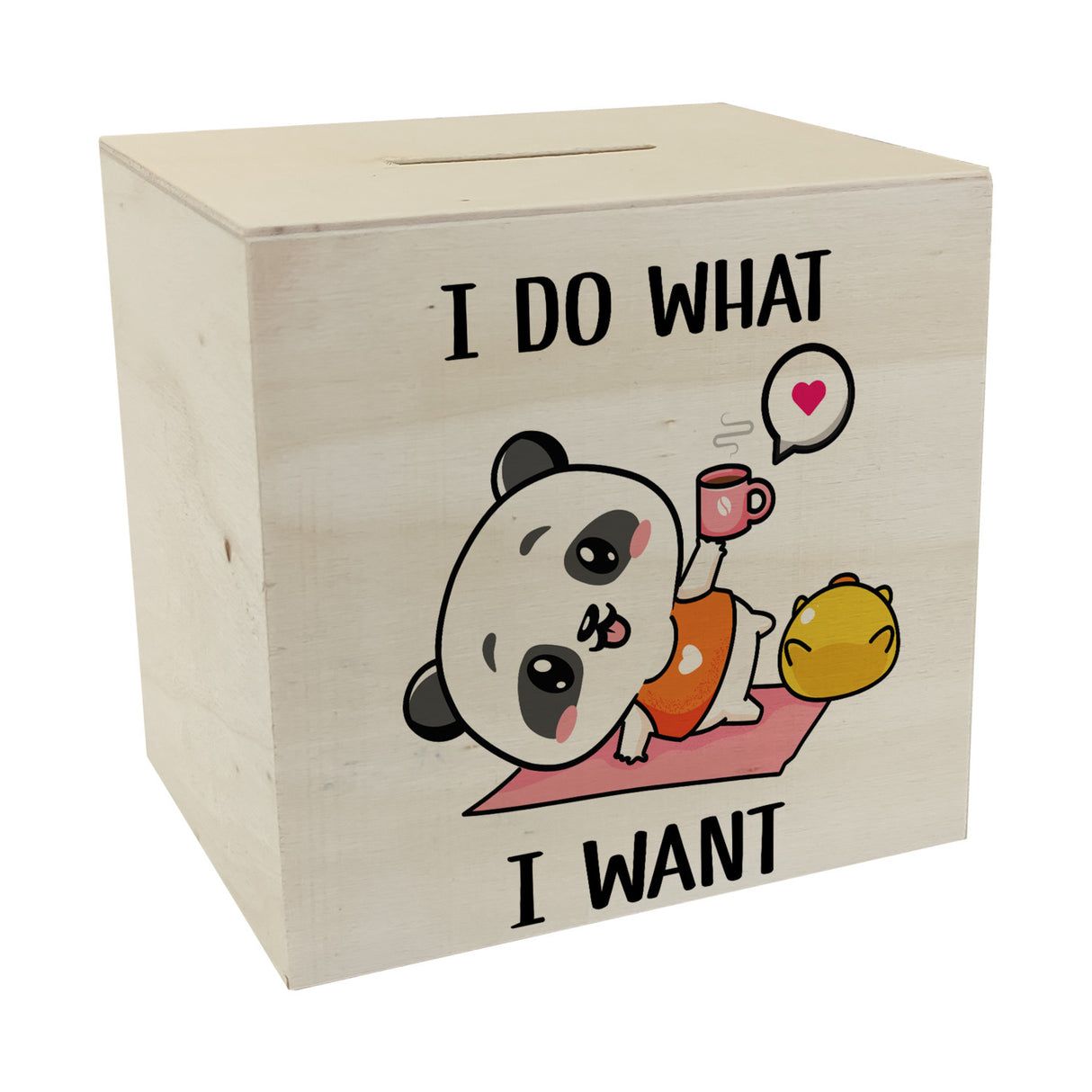 I Do What I Want Panda Spardose