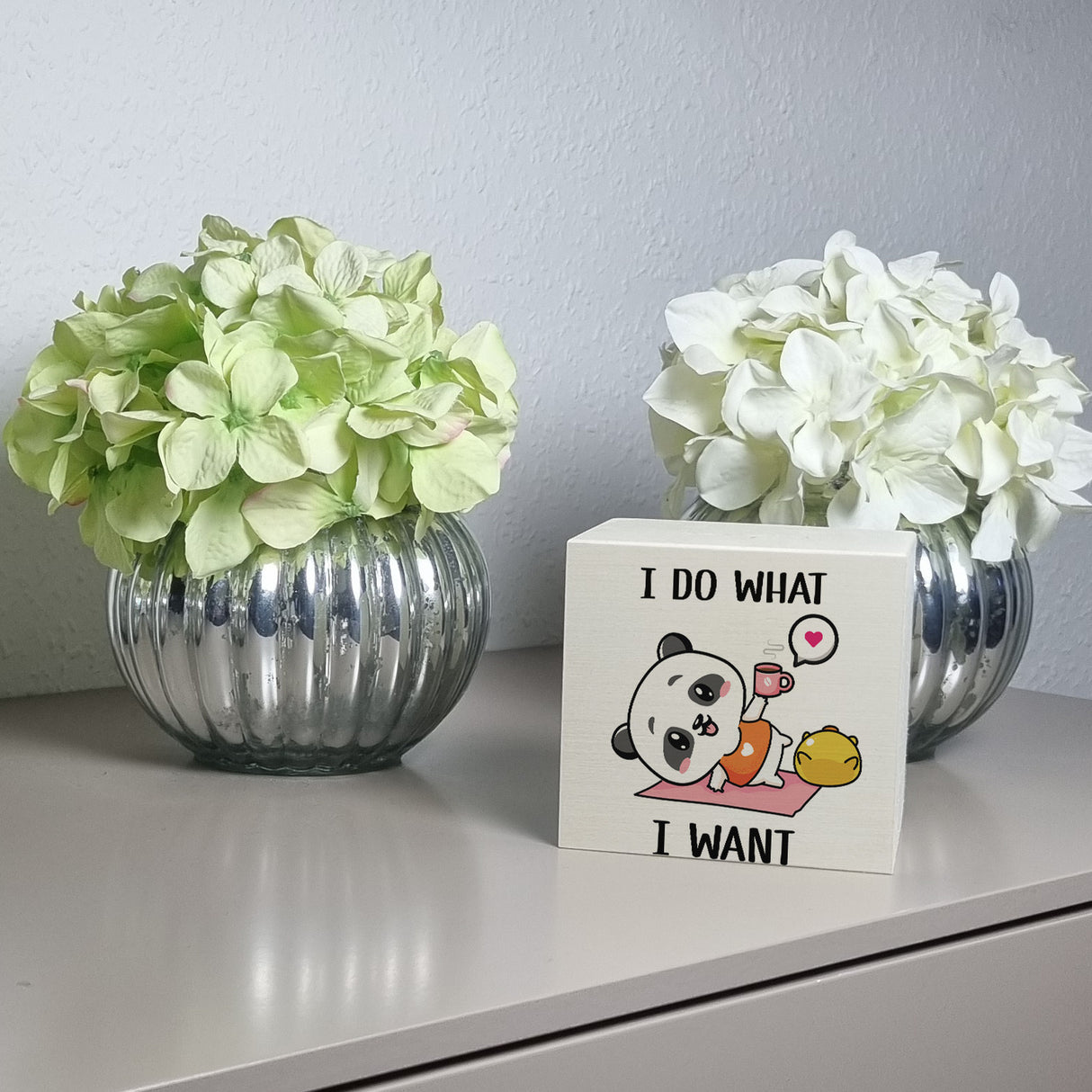I Do What I Want Panda Spardose