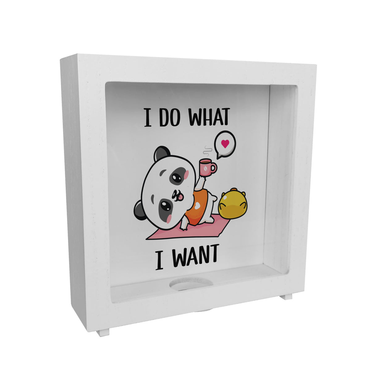 I Do What I Want Panda Spardose