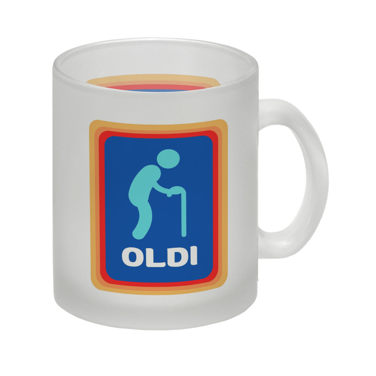 Oldi Discounter Kaffeebecher für Papa