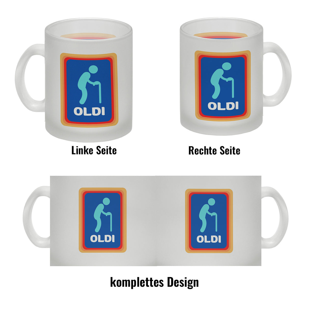 Oldi Discounter Kaffeebecher für Papa