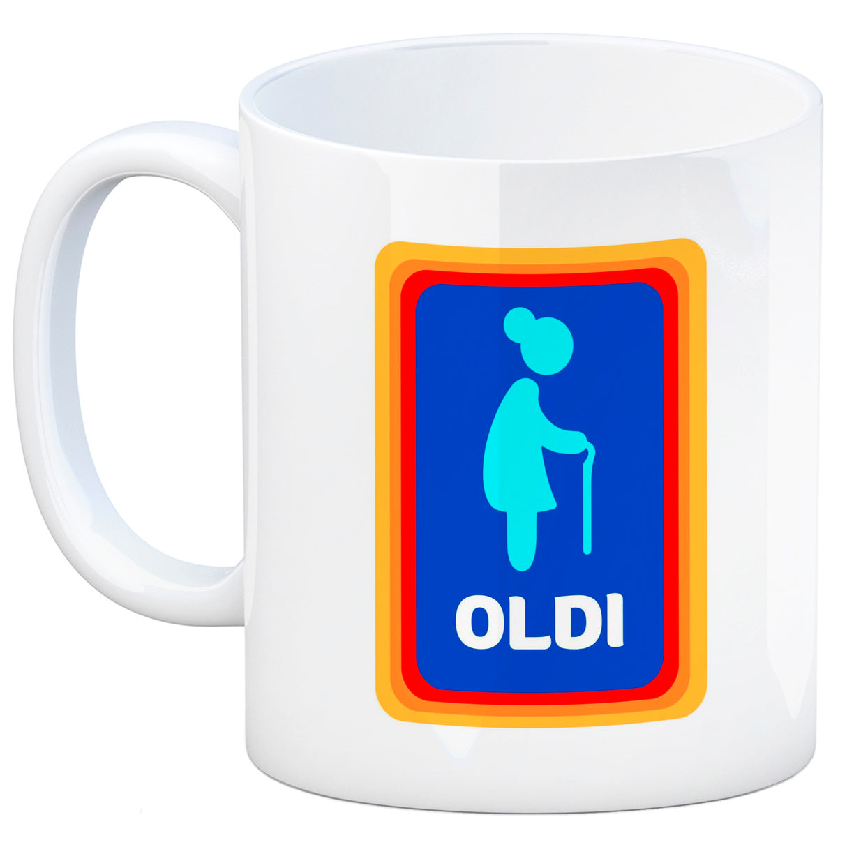 Oldi Discounter Kaffeebecher für Papa