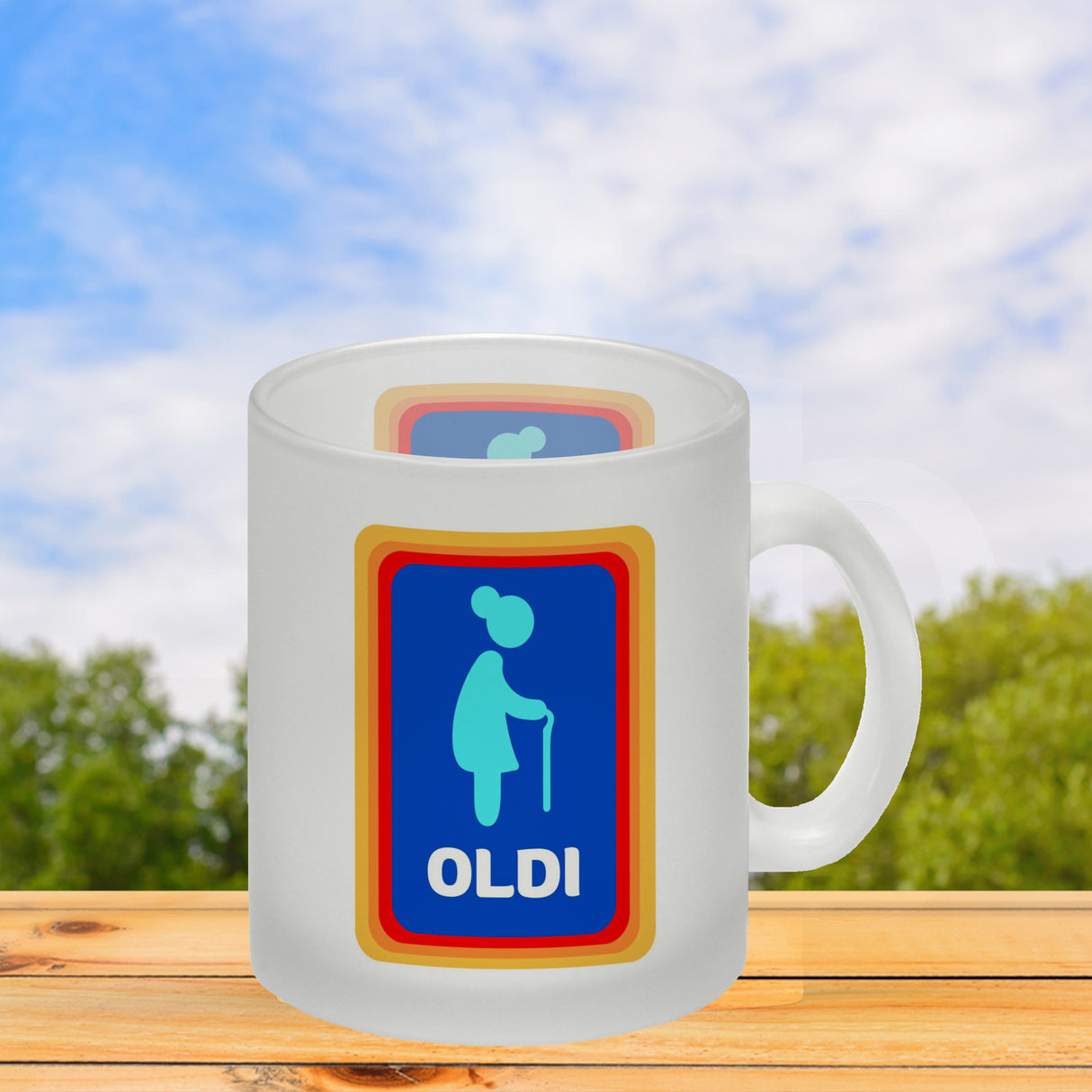 Oldi Discounter Kaffeebecher für Papa