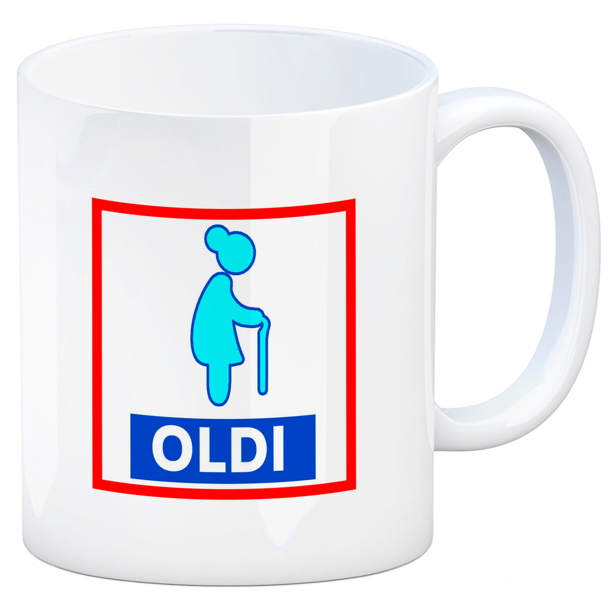 Oldi Discounter Kaffeebecher für Papa