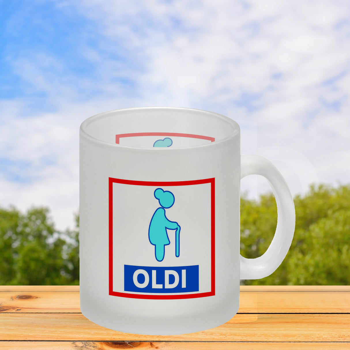 Oldi Discounter Kaffeebecher für Papa