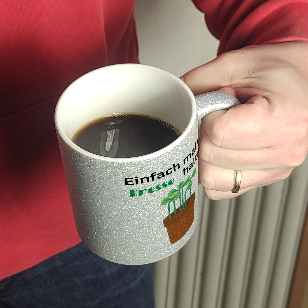 Einfach mal die Kresse halten Kaffeebecher