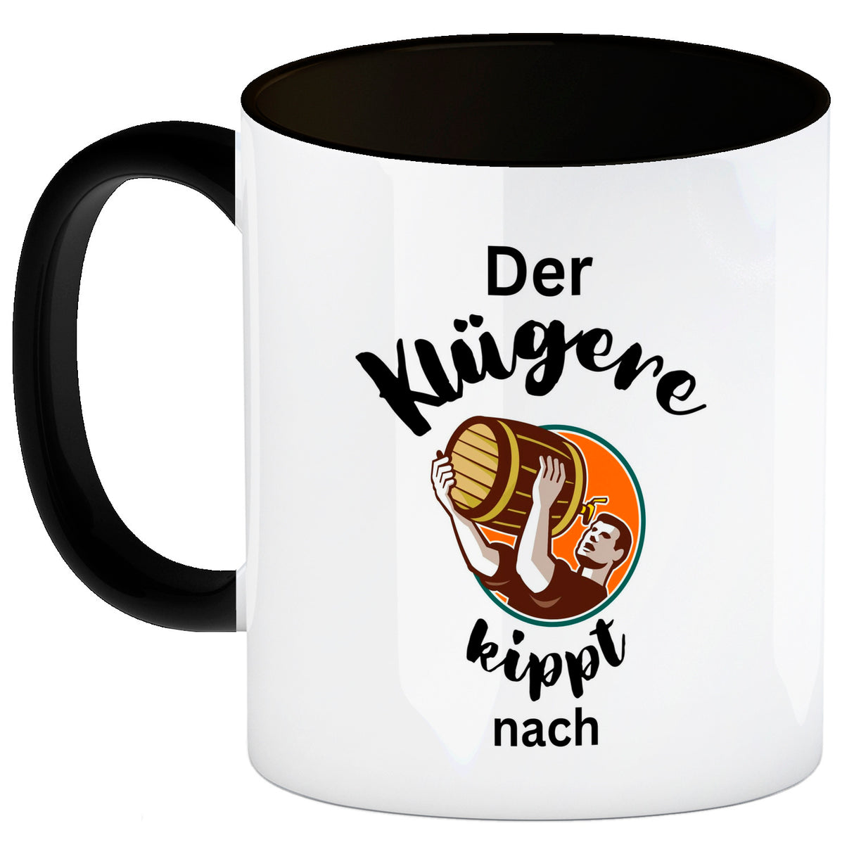 Der Klügere kippt Kaffee nach Kaffeebecher