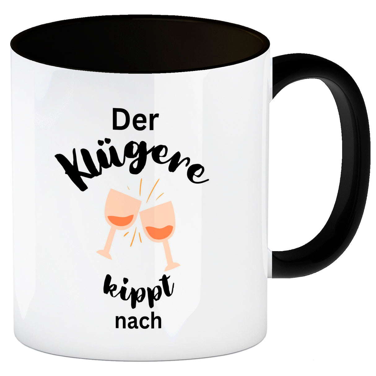 Der Klügere kippt Kaffee nach Kaffeebecher