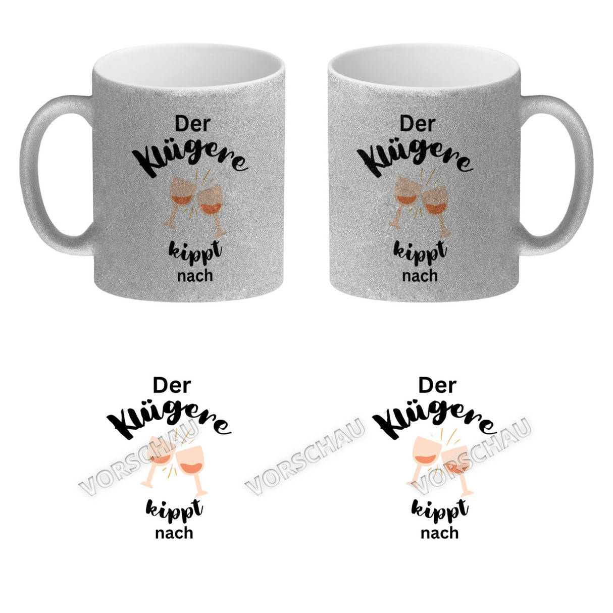 Der Klügere kippt Kaffee nach Kaffeebecher