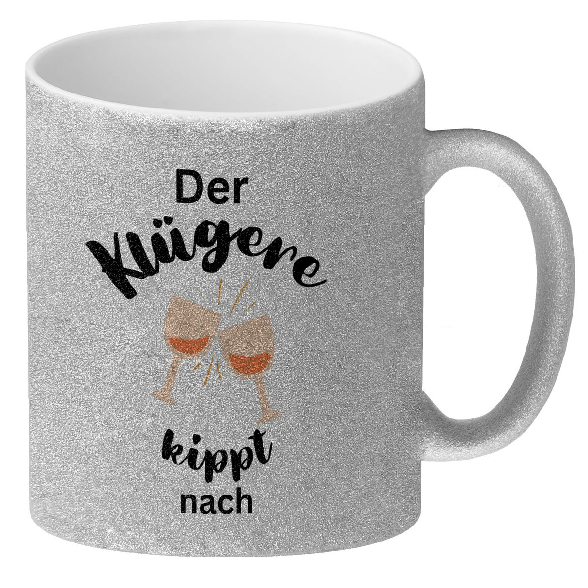 Der Klügere kippt Kaffee nach Kaffeebecher