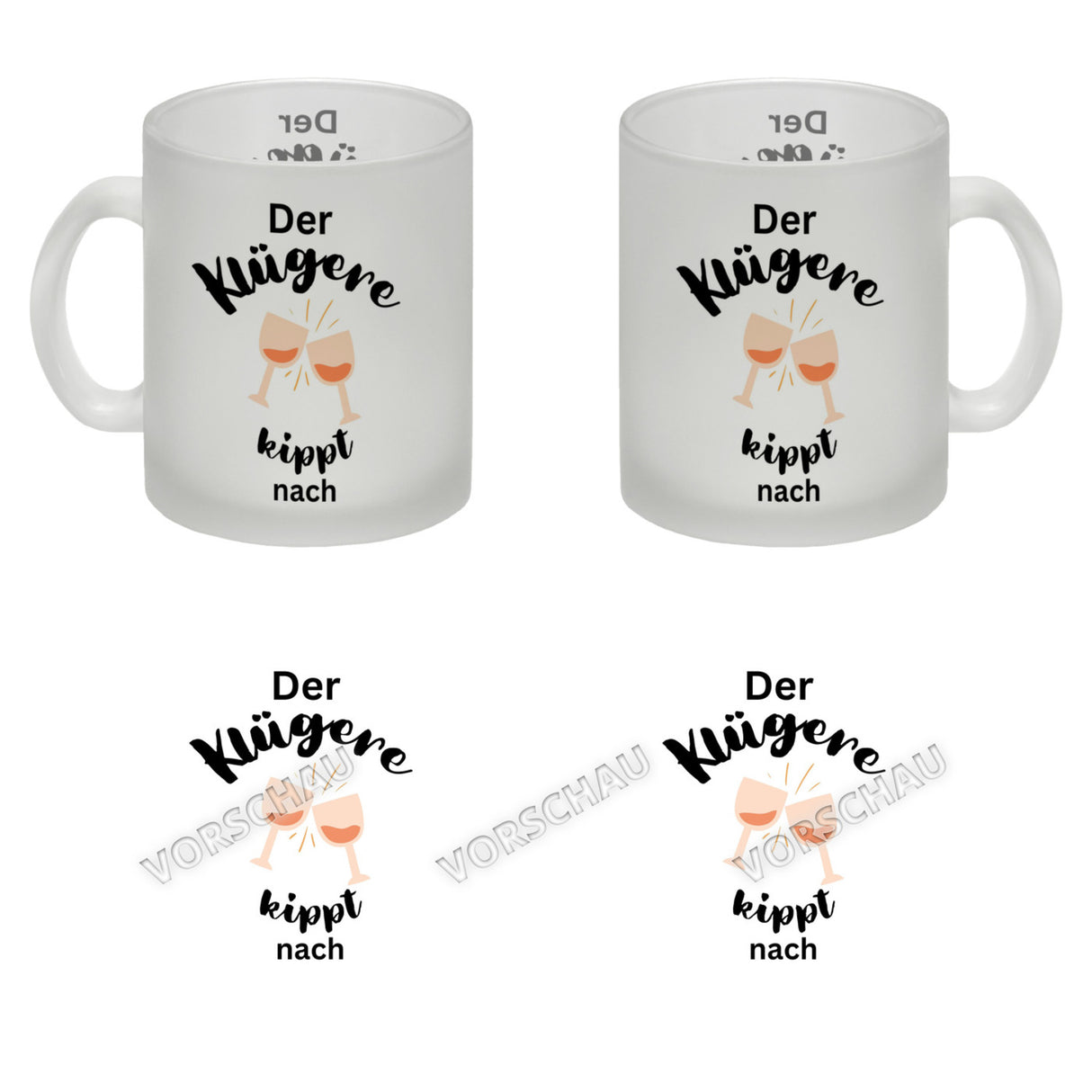 Der Klügere kippt Kaffee nach Kaffeebecher
