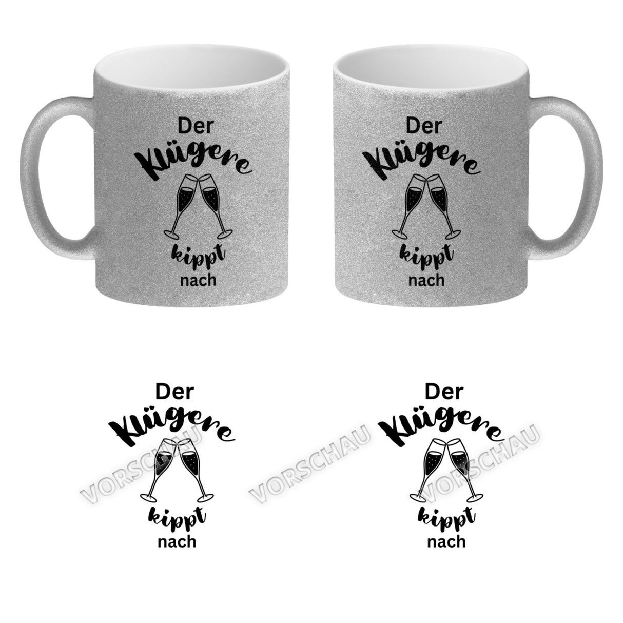 Der Klügere kippt Kaffee nach Kaffeebecher