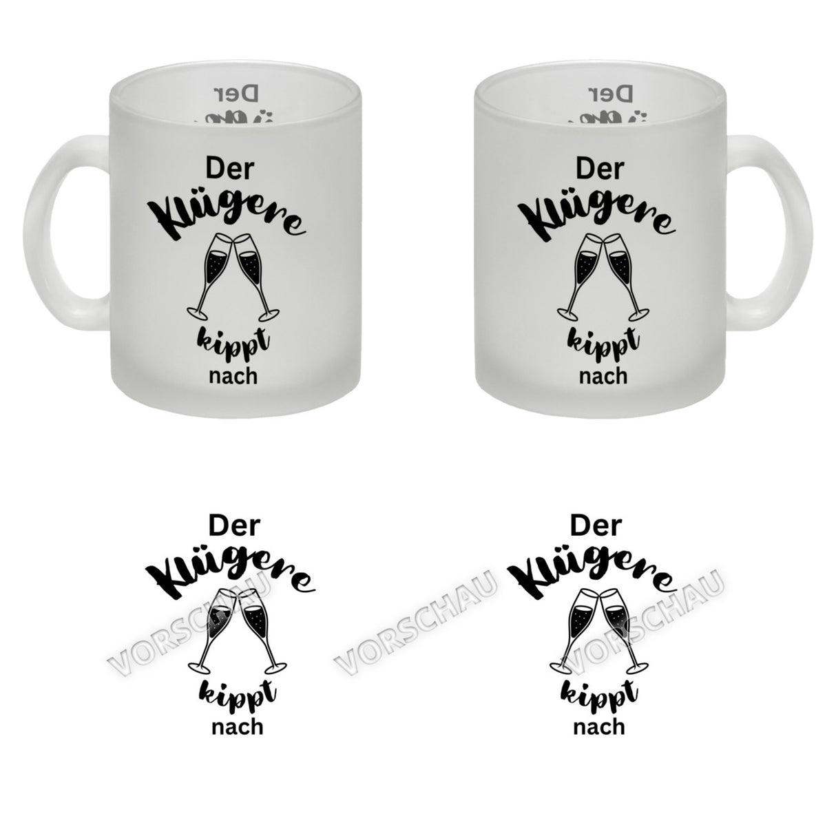 Der Klügere kippt Kaffee nach Kaffeebecher