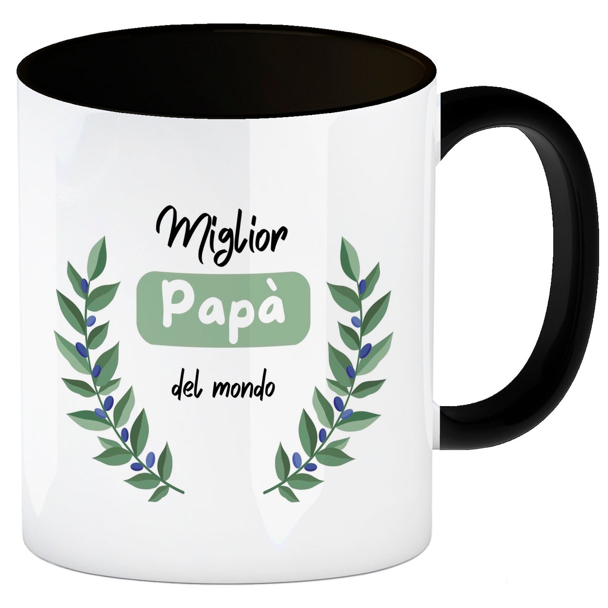 Migliore Mamma del mondo Kaffeebecher mit Olivenzweig
