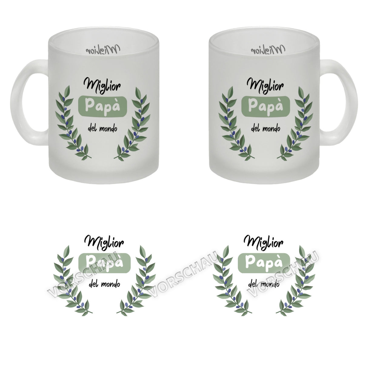 Migliore Mamma del mondo Kaffeebecher mit Olivenzweig