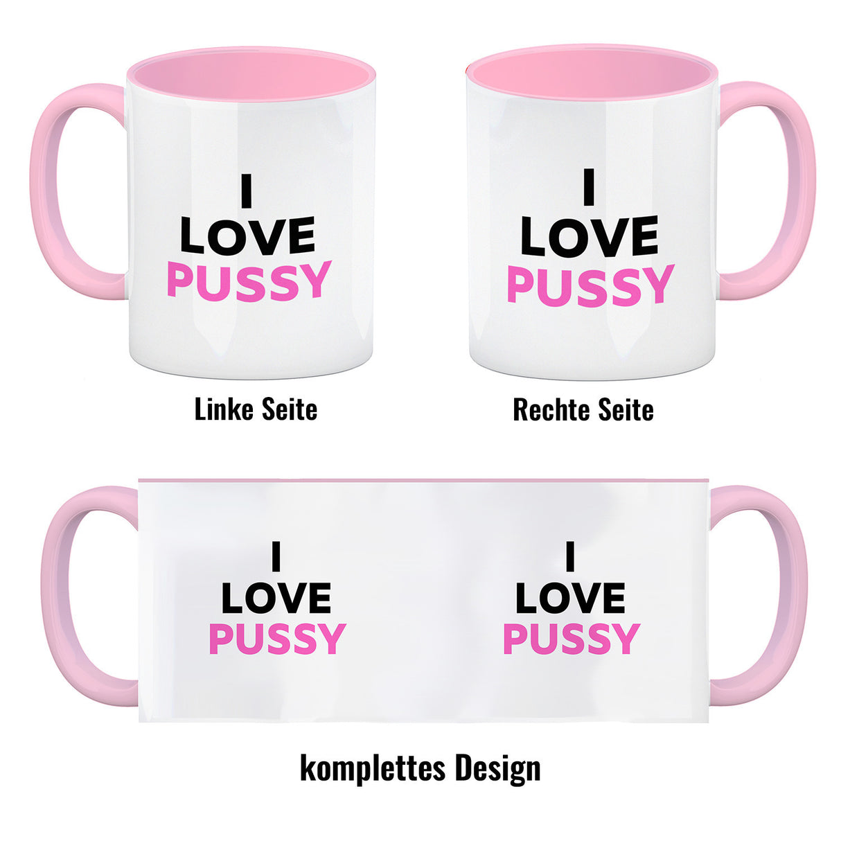 I Love Pussy Kaffeebecher