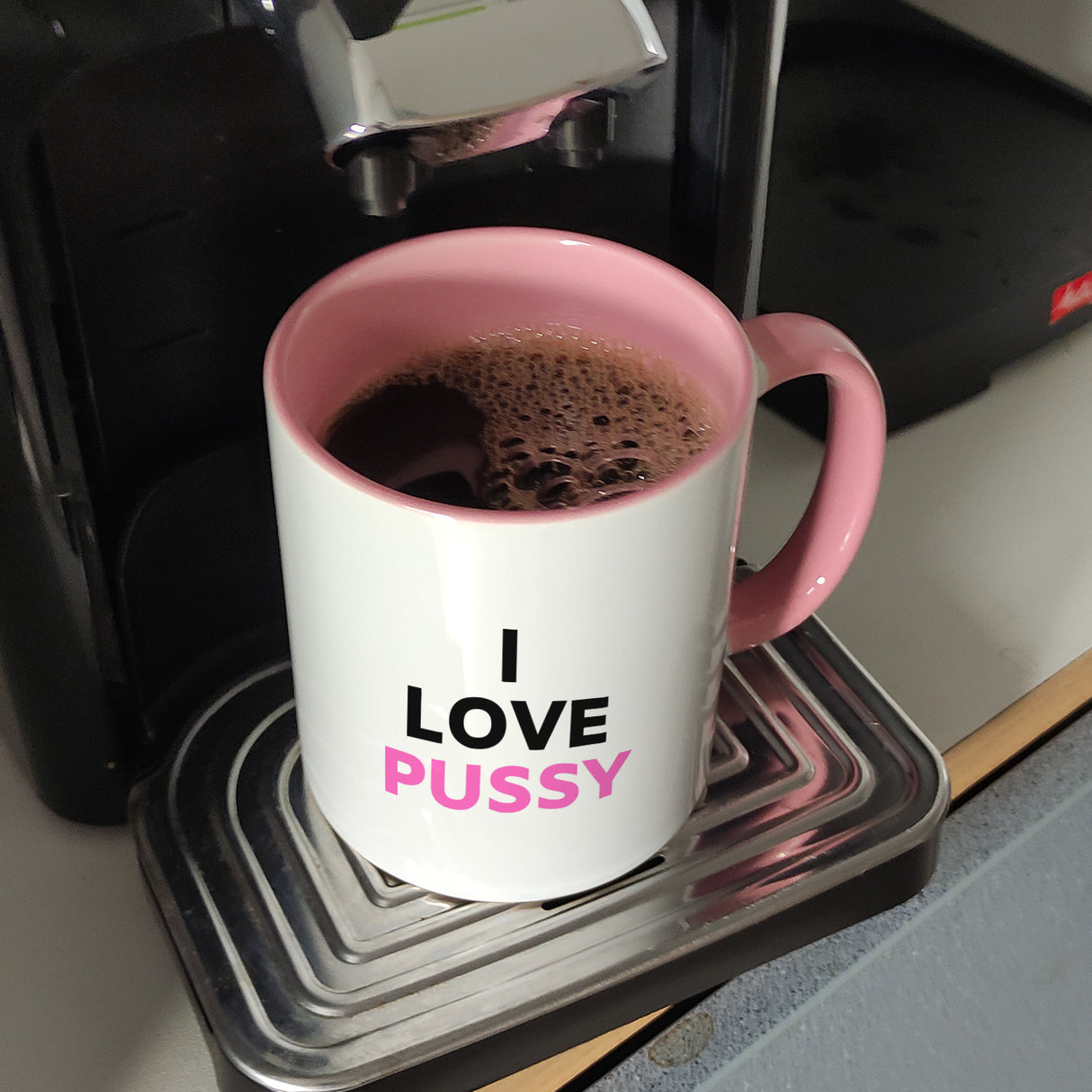 I Love Pussy Kaffeebecher