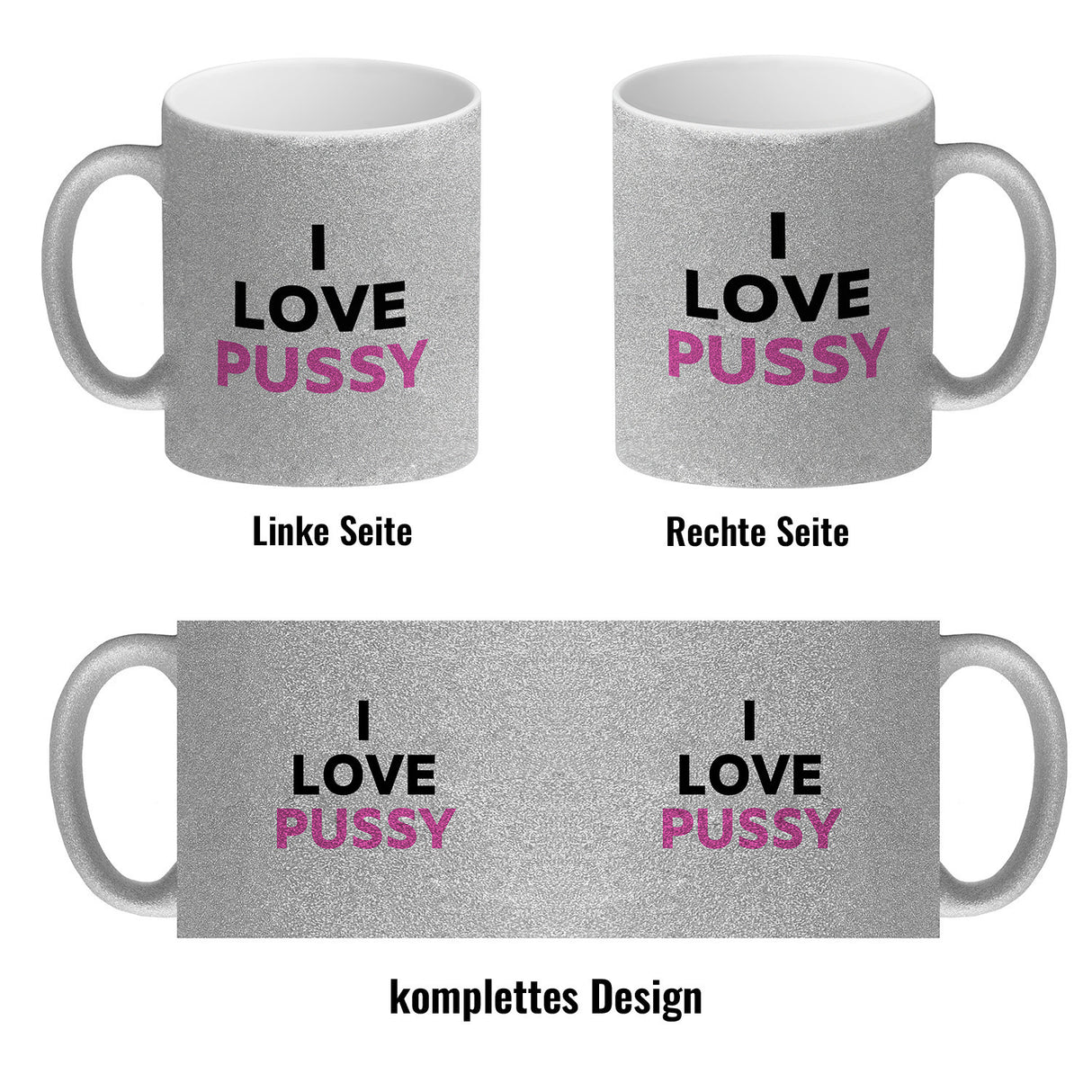 I Love Pussy Kaffeebecher