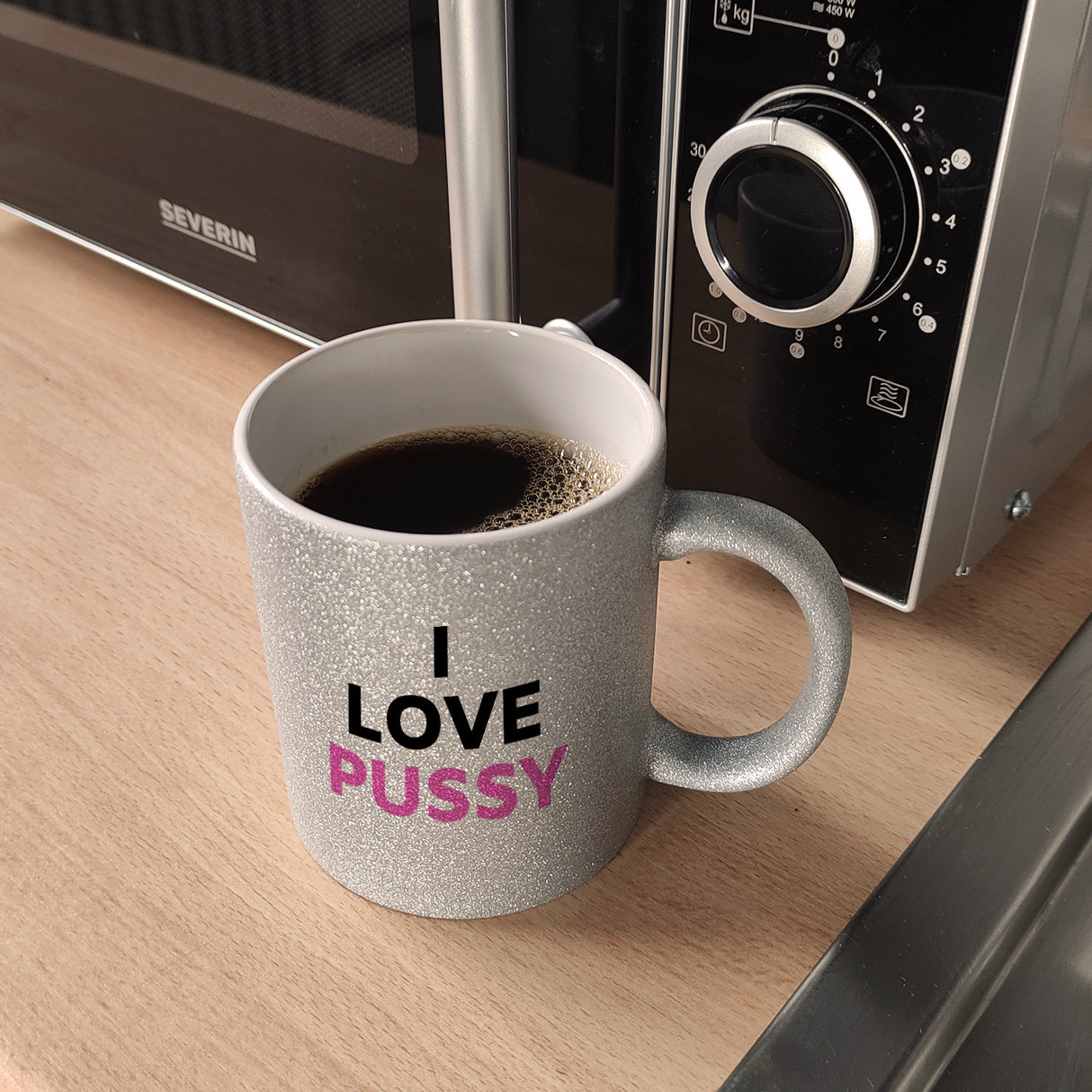 I Love Pussy Kaffeebecher