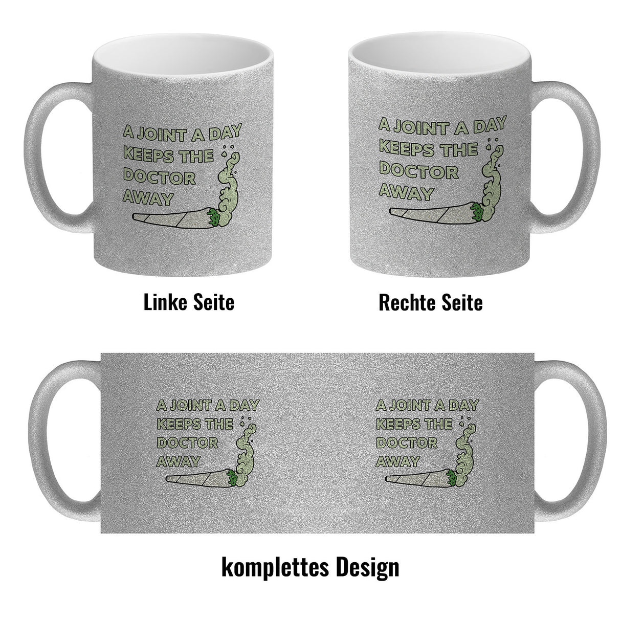 A Joint A Day Keeps The Doctor Away Kaffeebecher mit Spruch