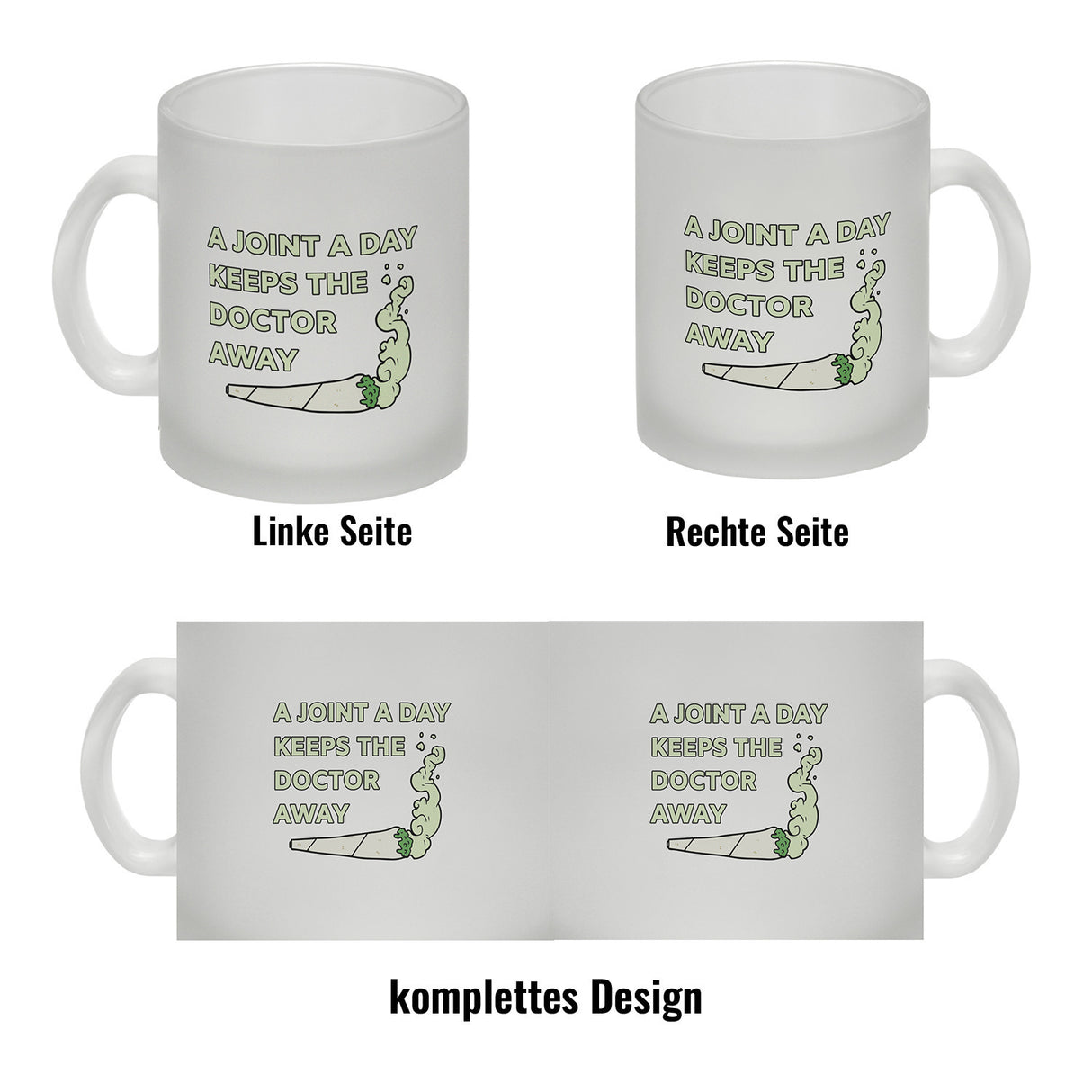 A Joint A Day Keeps The Doctor Away Kaffeebecher mit Spruch