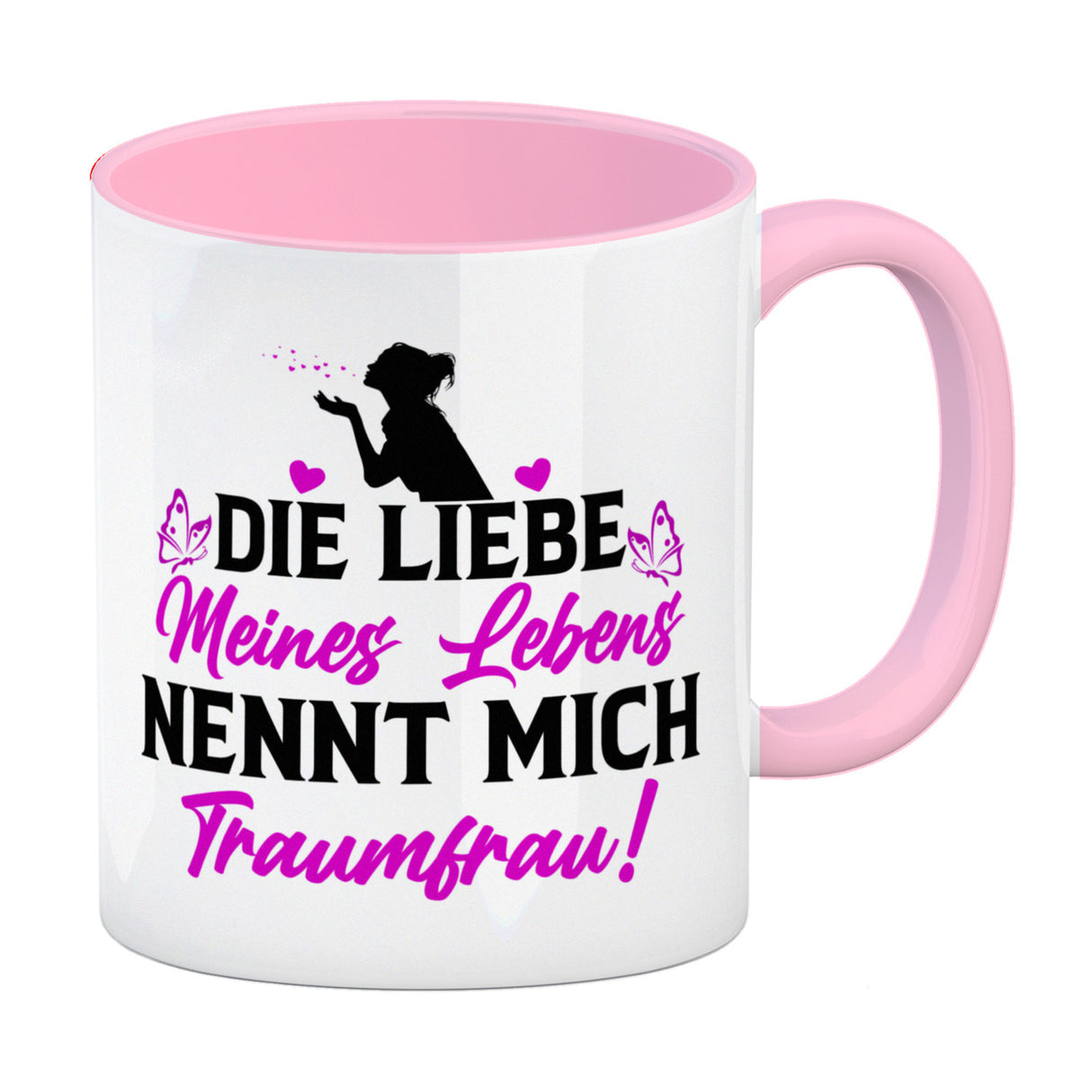 Die Liebe meines Lebens nennt mich Traumfrau Kaffeebecher zum Valentinstag