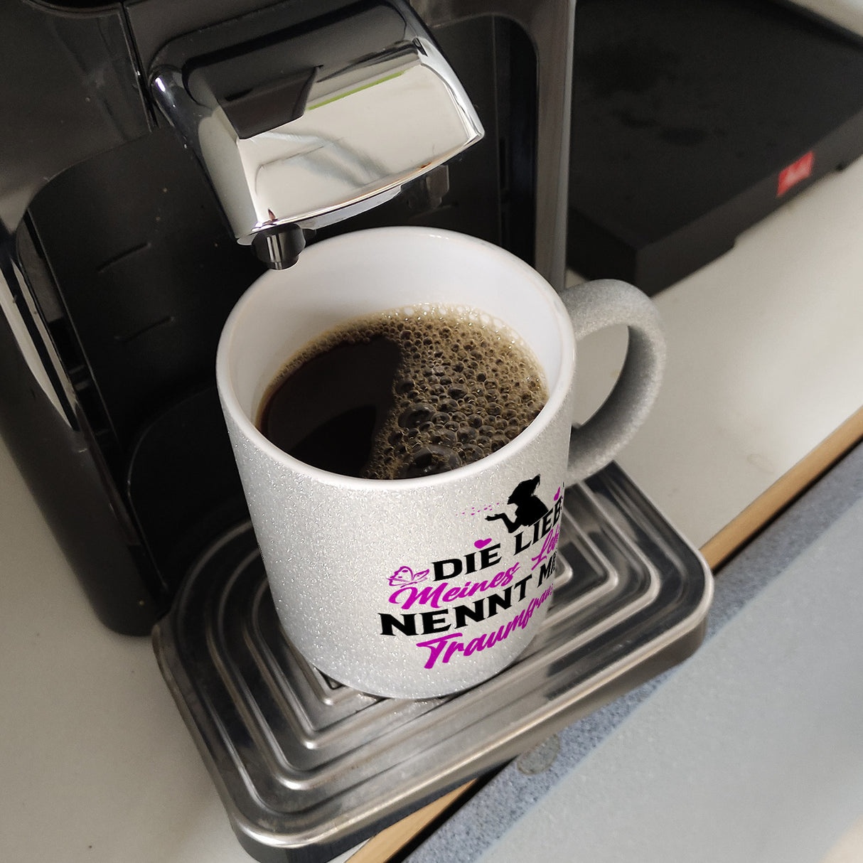 Die Liebe meines Lebens nennt mich Traumfrau Kaffeebecher zum Valentinstag