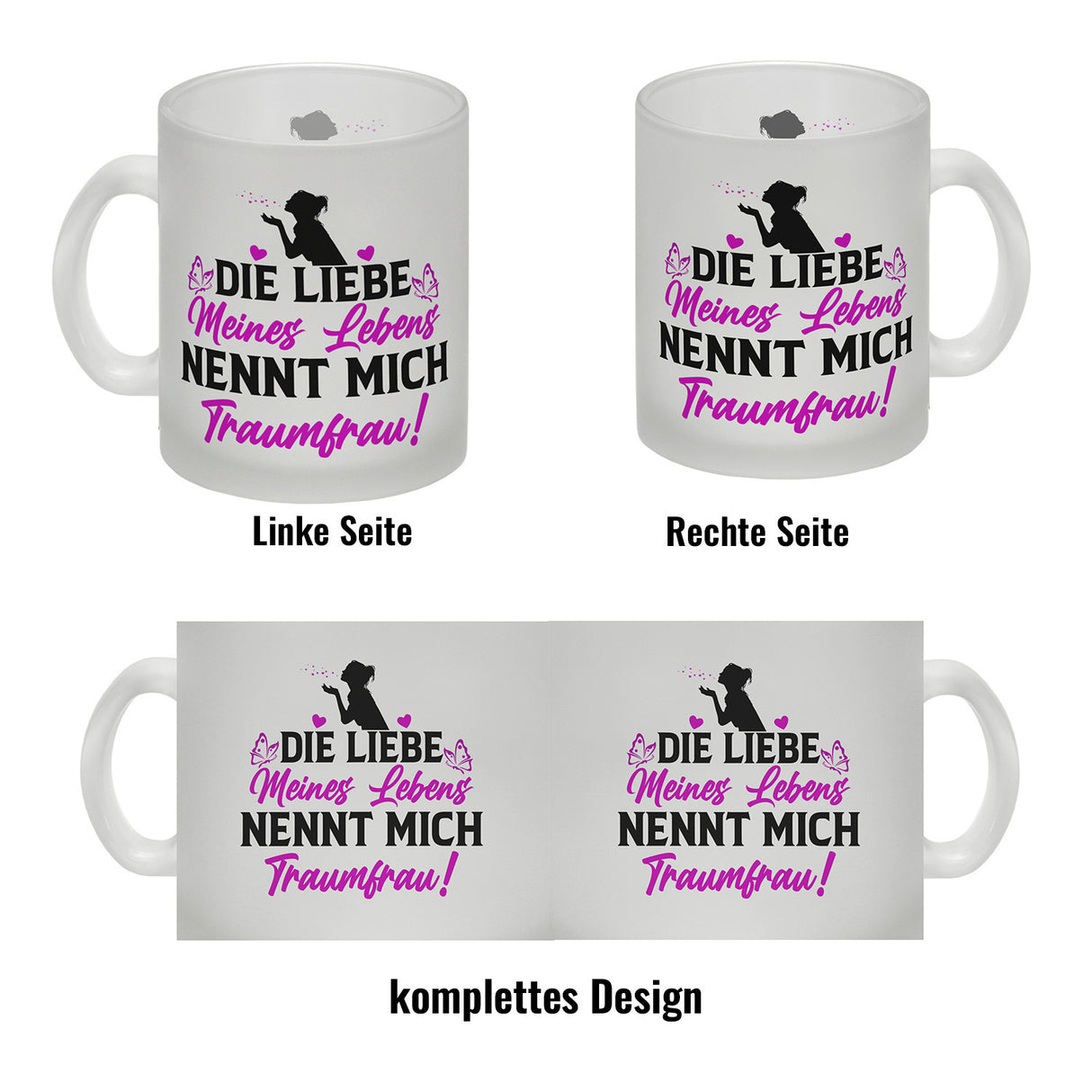 Die Liebe meines Lebens nennt mich Traumfrau Kaffeebecher zum Valentinstag