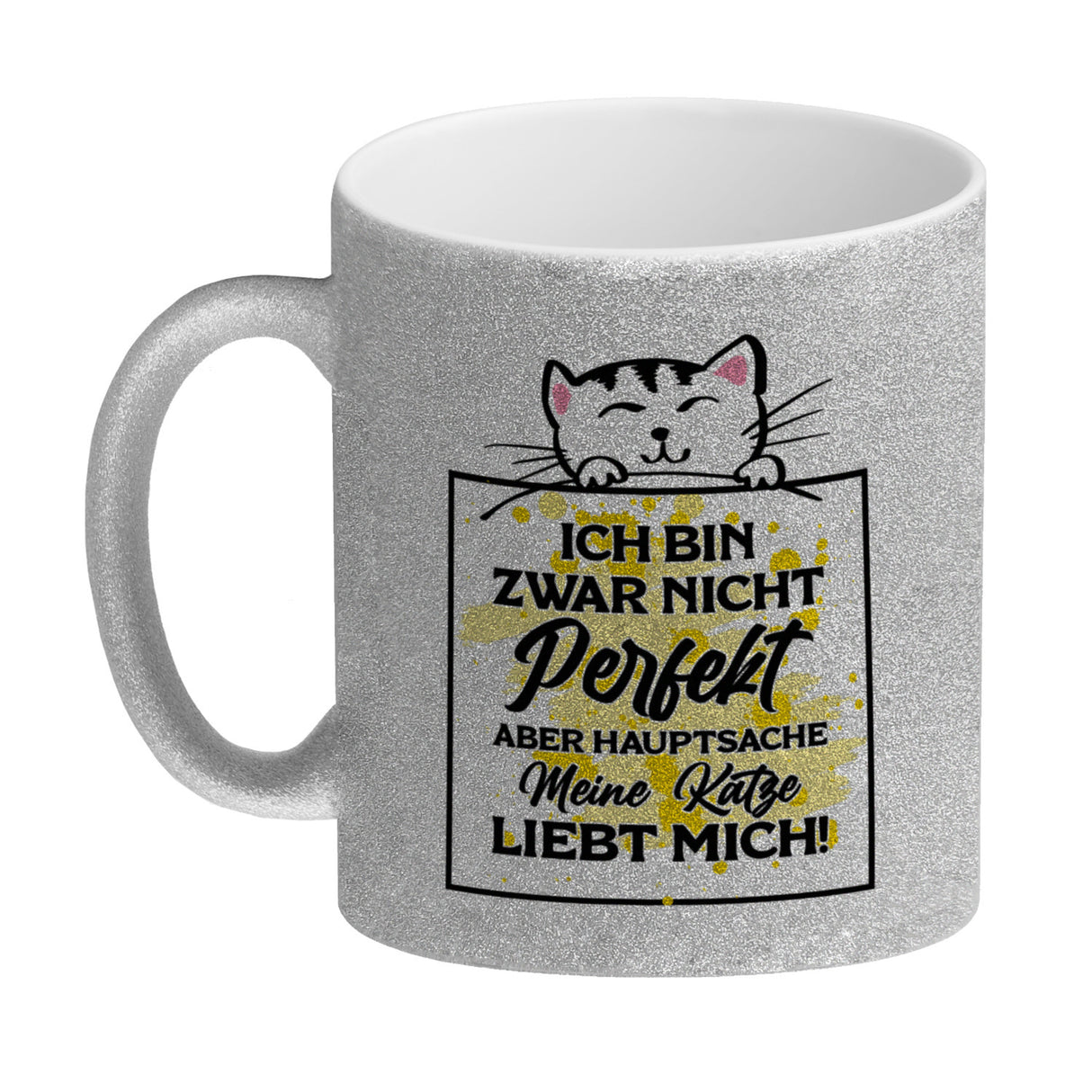 Meine Katze liebt mich Katzen Spruch Kaffeebecher für Katzenliebhaber