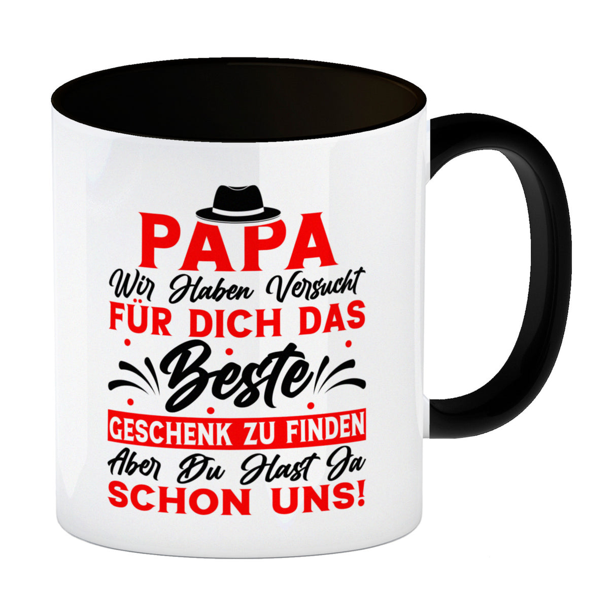 Papa wir haben versucht das beste Geschenk zu finden... Kaffeebecher