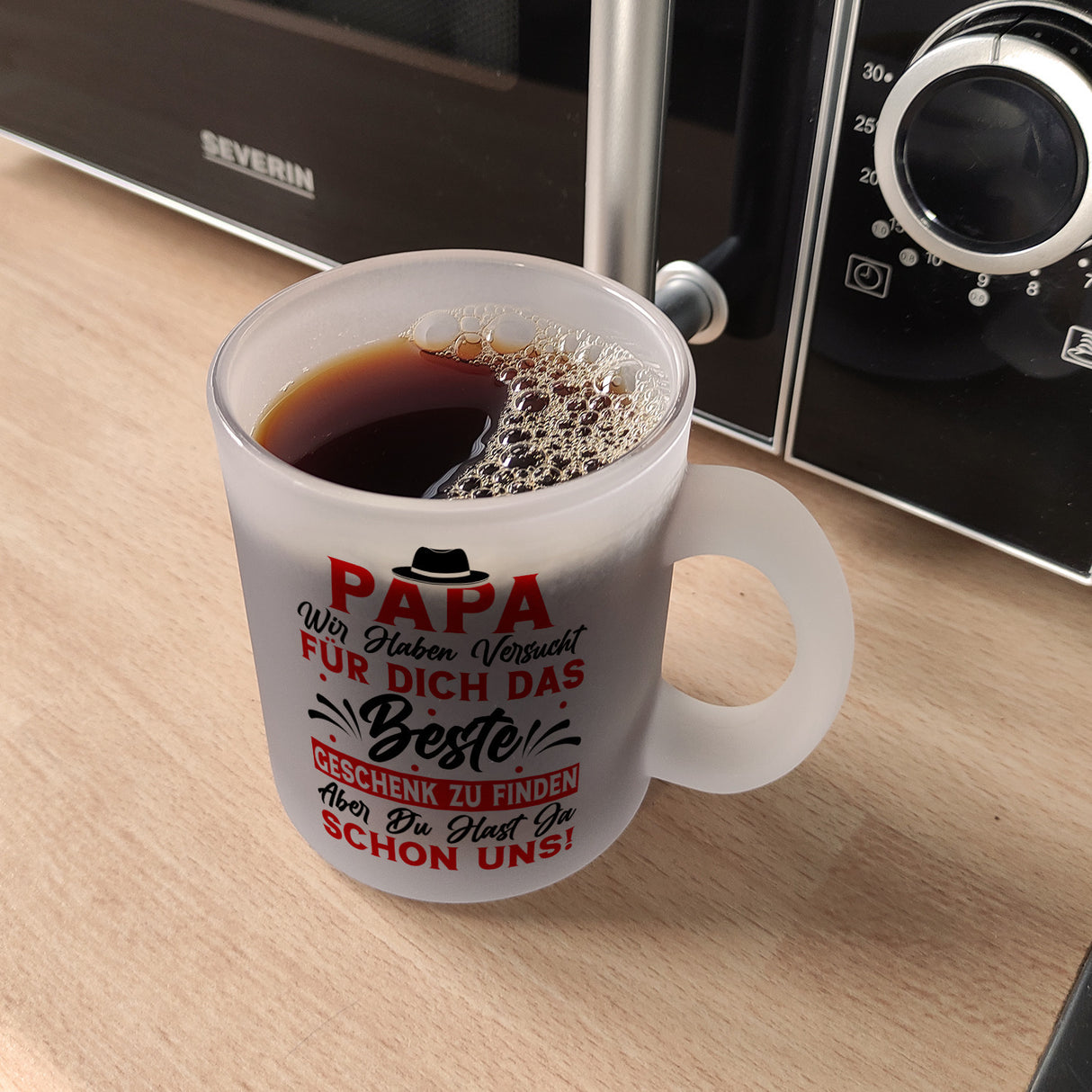 Papa wir haben versucht das beste Geschenk zu finden... Kaffeebecher