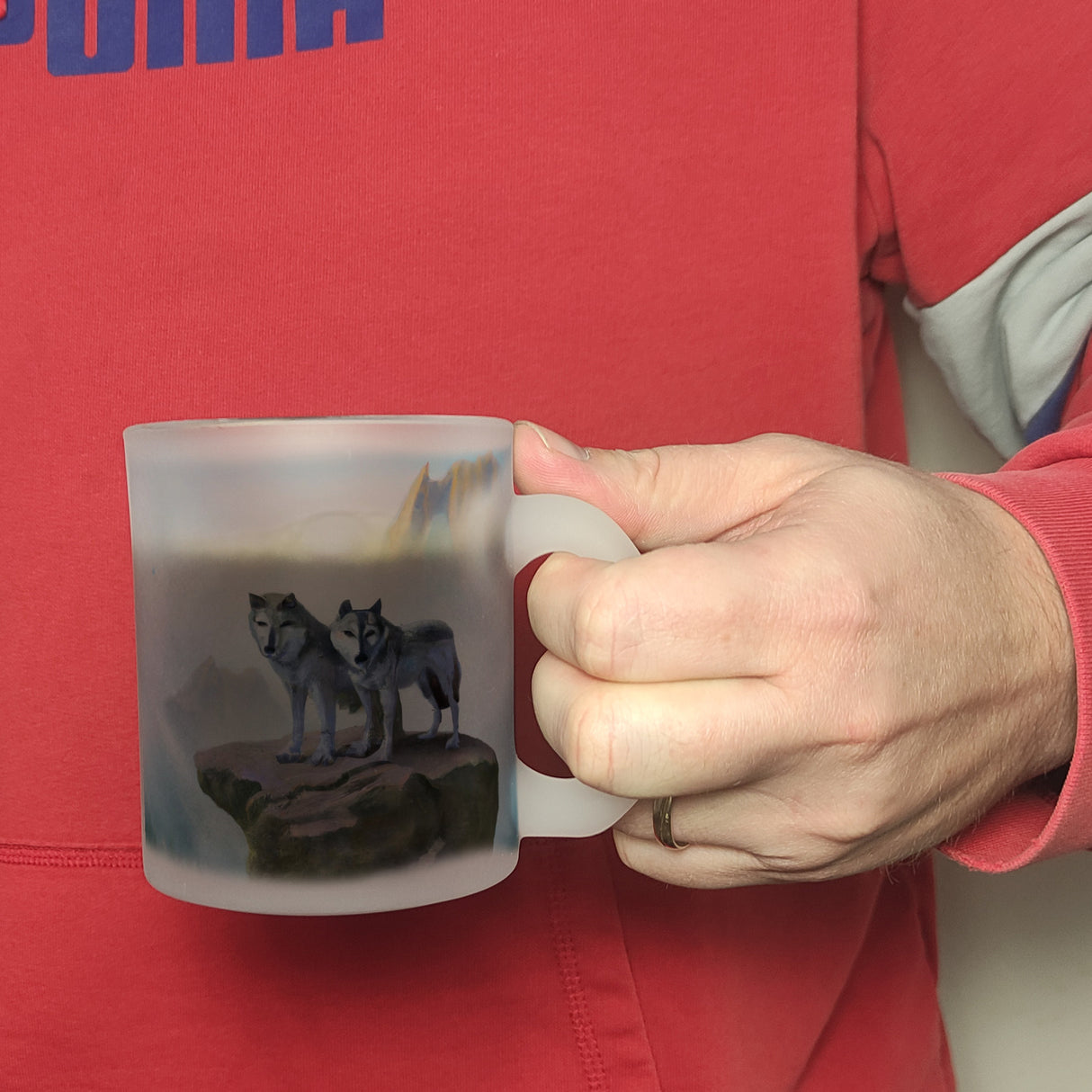 Wolf Kaffeebecher einzigartig für Wolf- und Naturliebhaber
