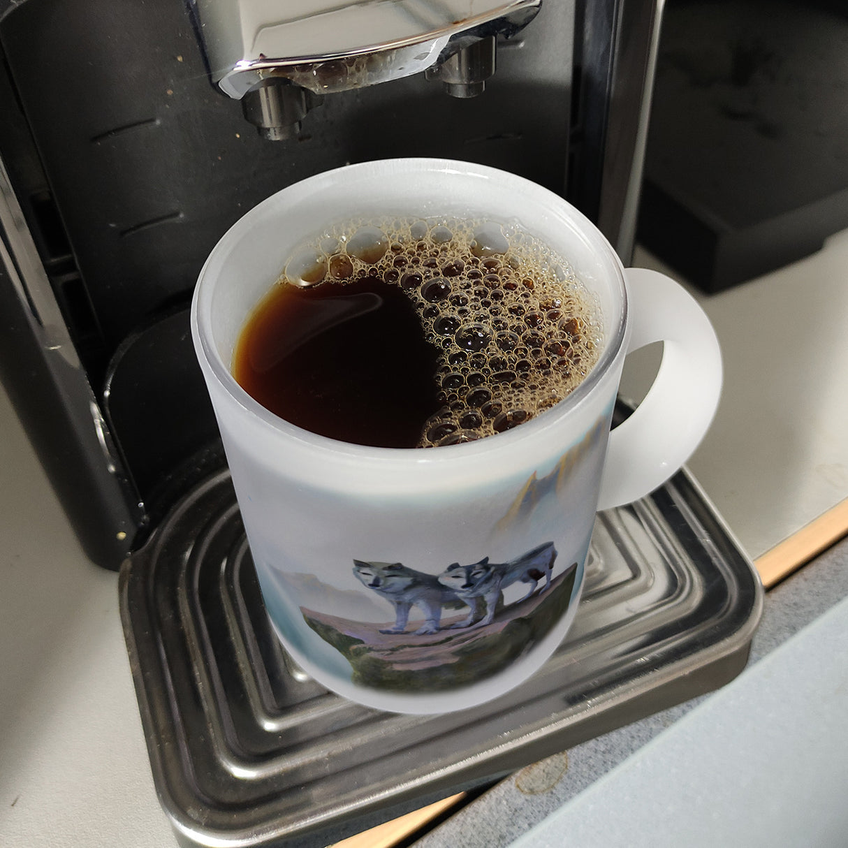Wolf Kaffeebecher einzigartig für Wolf- und Naturliebhaber
