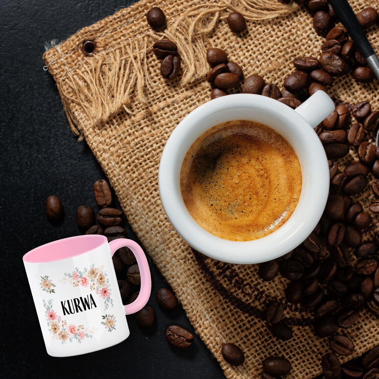 Kurwa Kaffeebecher