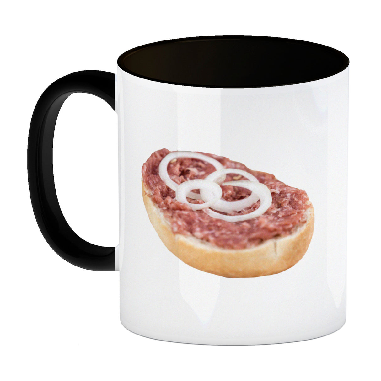 Mettbrötchen Kaffeebecher