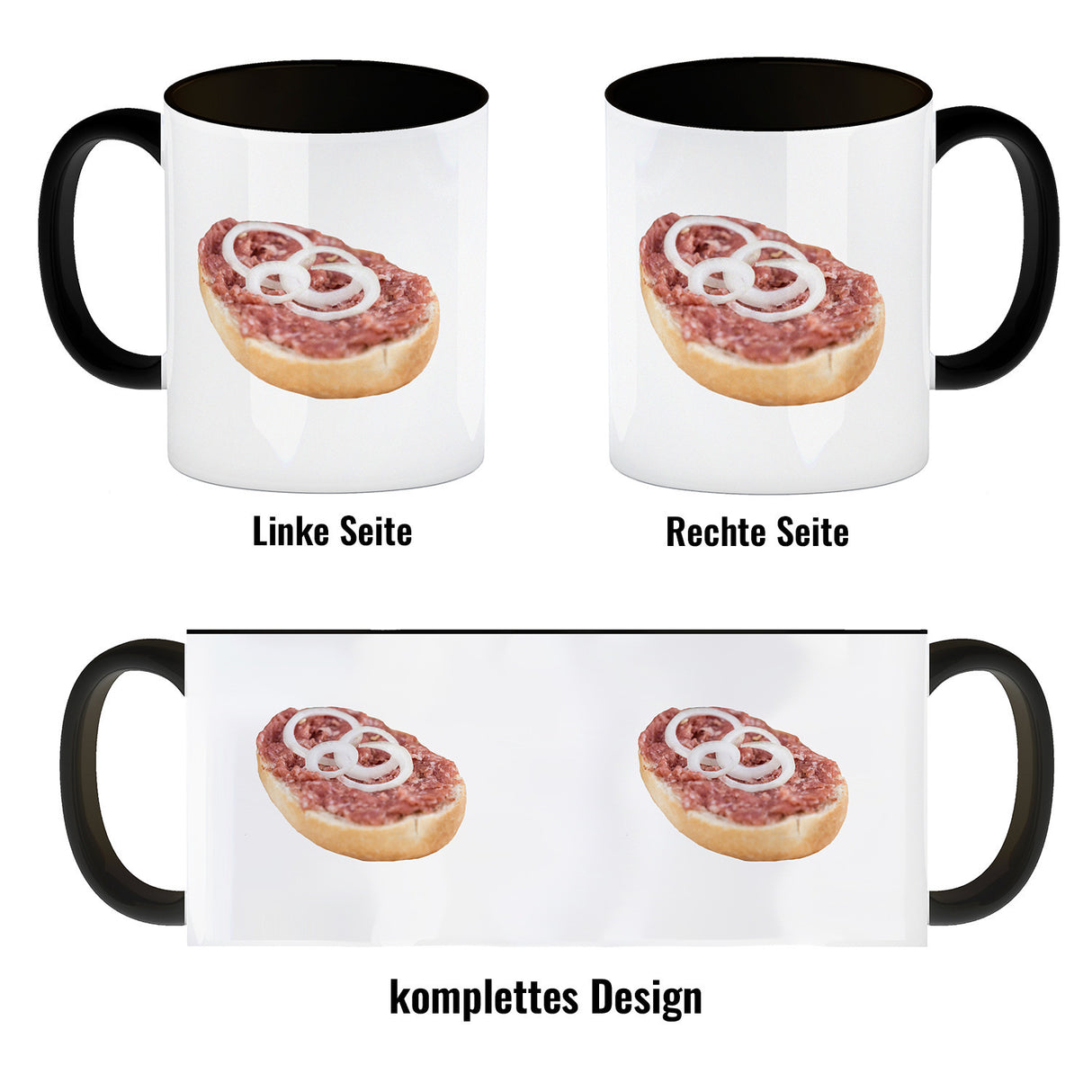 Mettbrötchen Kaffeebecher