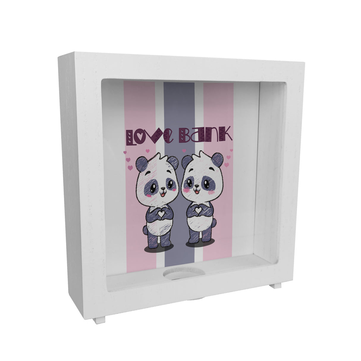 Panda Spardose mit Spruch Love Bank