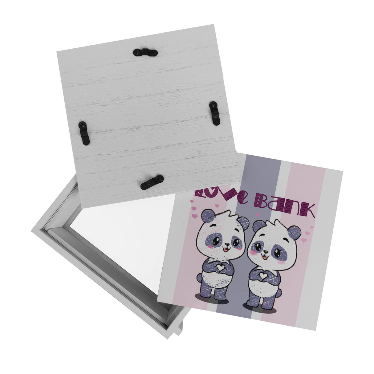 Panda Spardose mit Spruch Love Bank